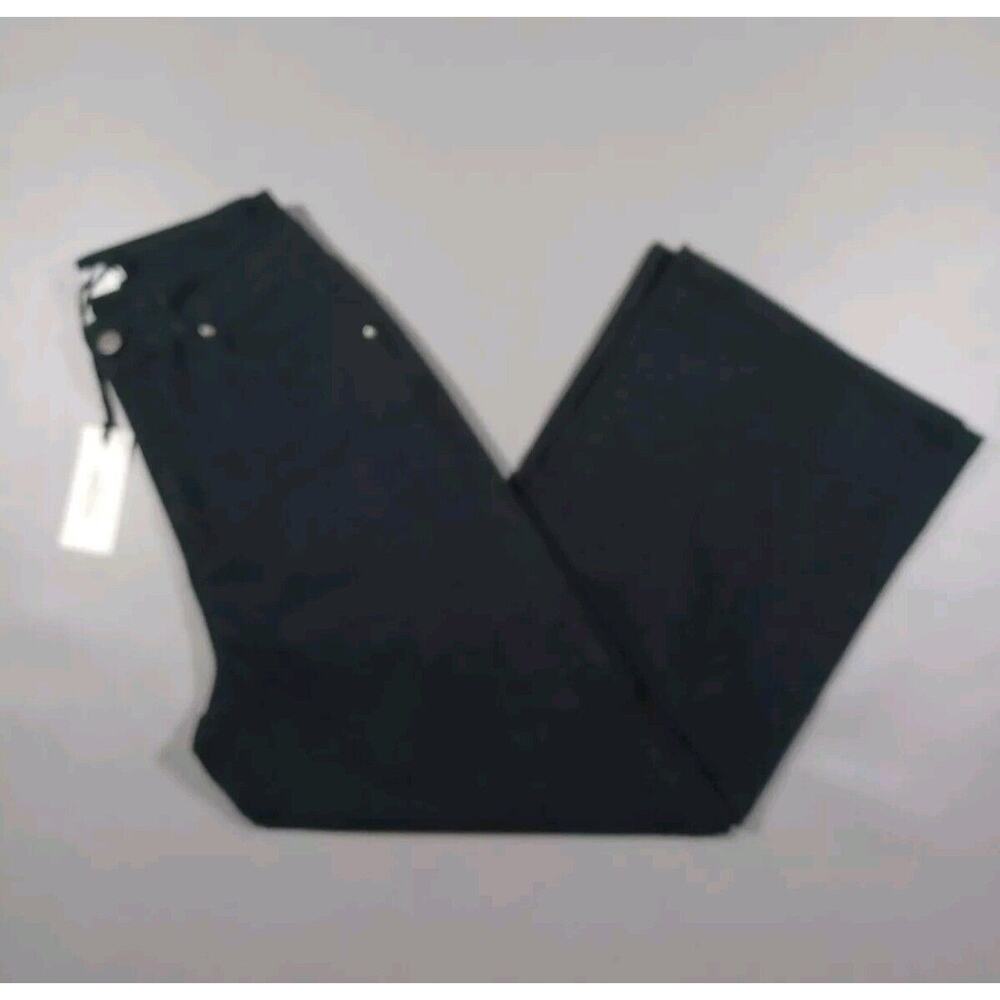 The Reset R Label Pants Womens 26x26 Black Wide Leg Cropped Lightweight New